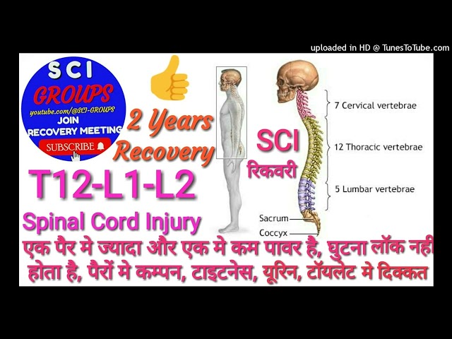 T12-L1-L2 Spinal Cord Injury Before 2 Years, SCI Recovery Walking,Urine & Toilet Control #SUBSCRIBE👍
