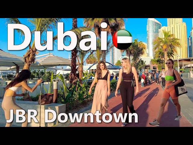 Dubai JBR Downtown to Dubai Marina Virtual Tour 4K 🇦🇪