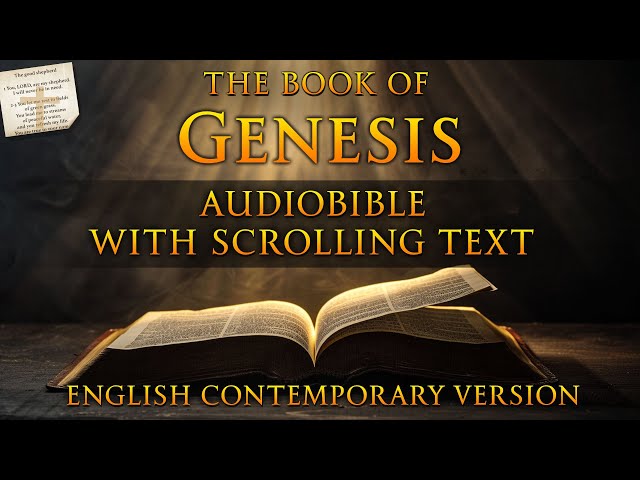 The Book of GENESIS Chapters 1 to 5 - Full Narration with Text, Complete, Dramatized Audio
