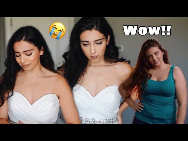 TRYING ON WEDDING DRESS SINCE WEIGHTLOSS FOR THE FIRST TIME*EMOTIONAL*  || VLOGMAS DAY 23