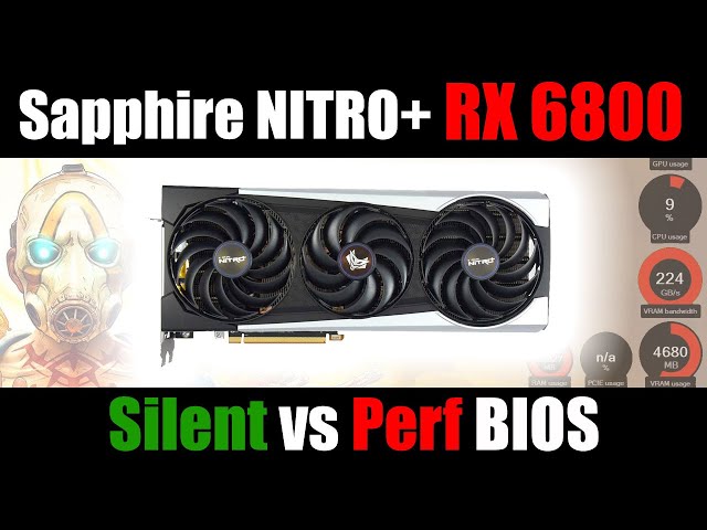 Sapphire NITRO+ RX 6800 16G | Silent vs Performance BIOS