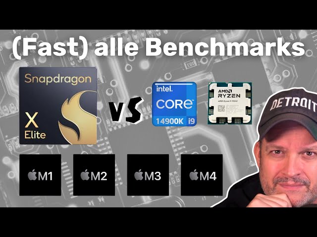 Benchmarks & Akkulaufzeit - Qualcomm Snapdragon X vs AMD, Apple und Intel!