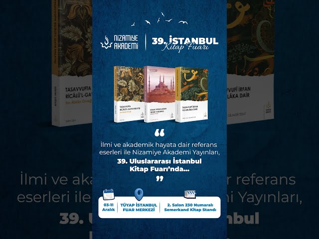 Nizamiye Akademi Yayınları 39. Uluslararası İstanbul Kitap Fuarında