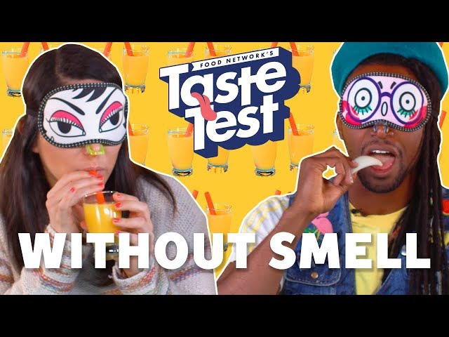 Tasting Food Without Smell OR Sight 🙈🙉 TASTE TEST! | Taste Test | Food Network
