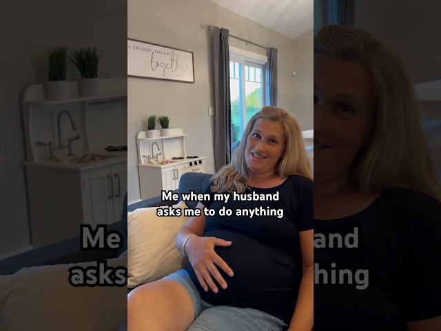 Hey it's a lot of work growing a human 🤰😂 #pregnant #couple #familychannel #funny #comedy