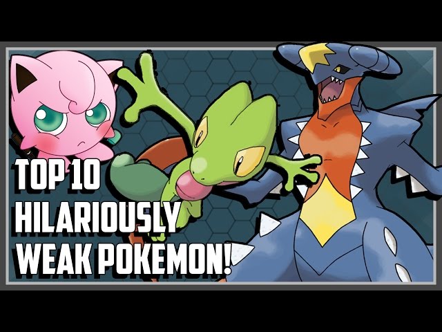 Top 10 HILARIOUSLY Weak Pokemon!