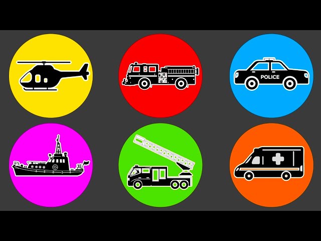 Fire and Rescue: Fire Truck, Fireboat, Ambulance, Helicopter, Police Car, ... etc. #90