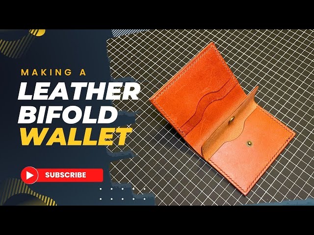 Making a Leather Bifold Wallet For My Friend (ASMR)