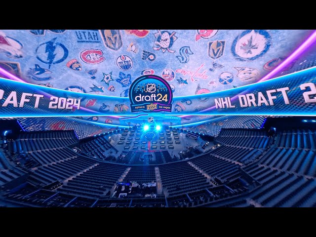 Drone Cam of the 2024 NHL Draft at Sphere in Las Vegas