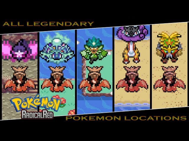 Pokemon Radical Red 4.1 - All Legendary and Mythical Locations