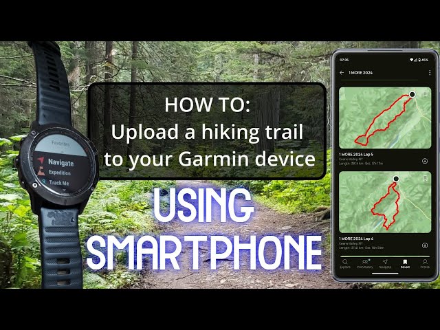 Send an AllTrails hike from SMARTPHONE to GARMIN wirelessly