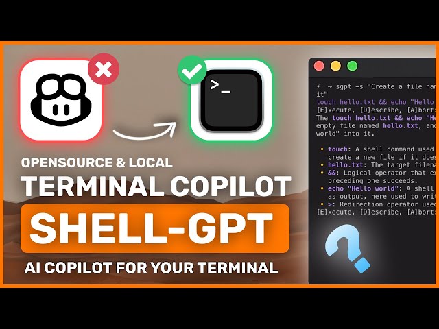 ShellGPT + Phi-3 : OPENSOURCE & LOCAL AI Copilot for your TERMINAL (Github Copilot CLI Alternative)