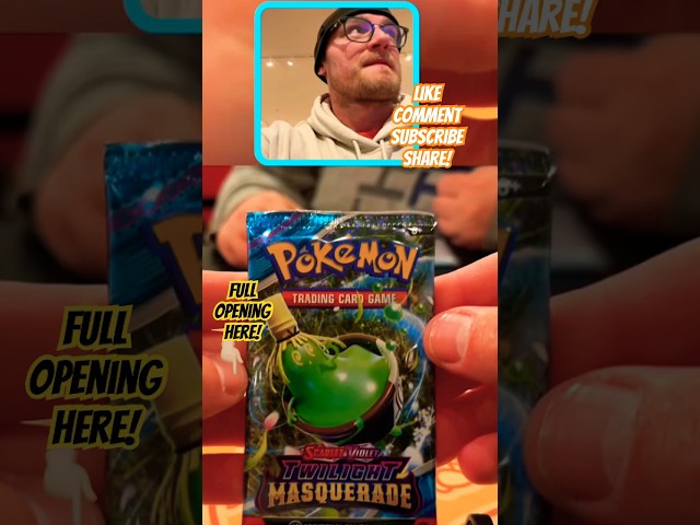 Pulling An Ultra Rare Pokemon Card From Twilight Masquerade Opening!