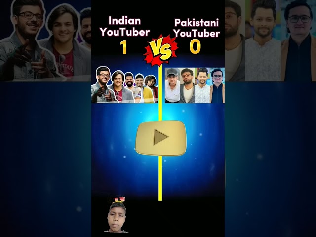 #Indian youtuber vs Pakistan youtuber#funny#Viralshort#Video💯💯😈😈😈😈😈😈