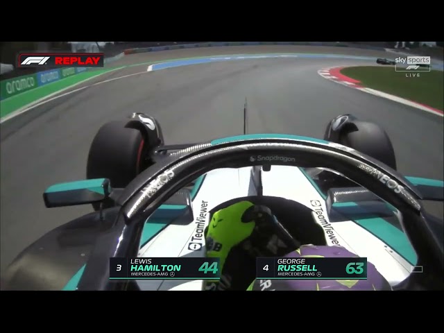 Lewis Hamilton overtakes Russell | F1 Spanish GP 2024