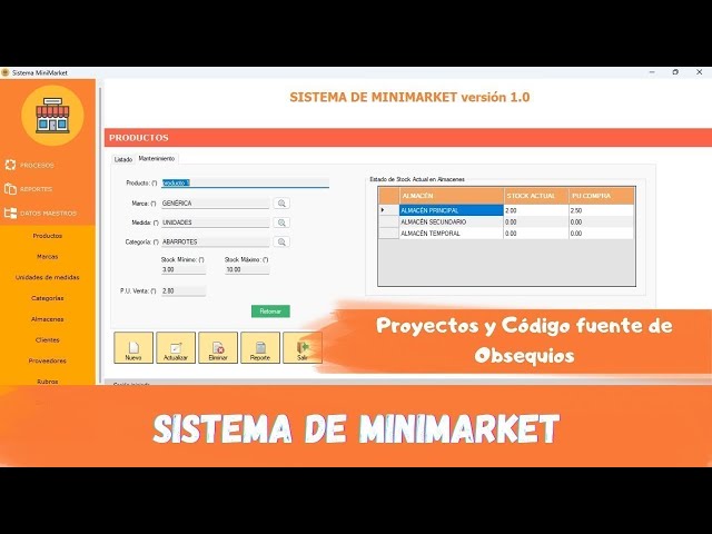 SISTEMA DE MINIMARKET (Visual C Sharp y Microsoft SQL Server)