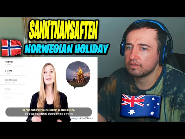 🇦🇺AUSTRALIAN LEARNS ABOUT Sankthansaften | Jonsok | Saint John's Eve (Norwegian Holiday) REACTION!!
