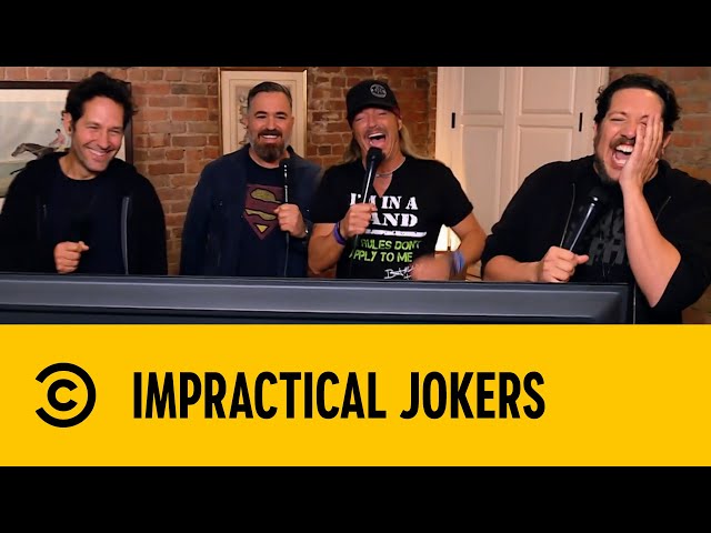 Passing Notes To Strangers (With Paul Rudd & Bret Michaels) | Impractical Jokers