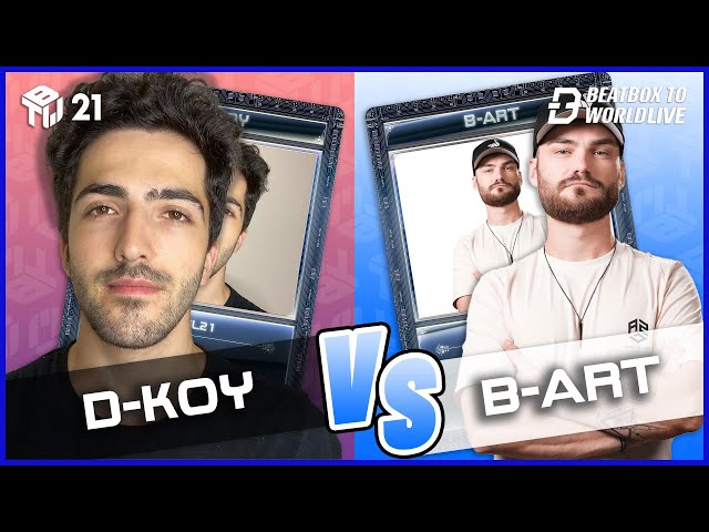 D-Koy VS B-ART | Beatbox To World Live 2021 | Small Final