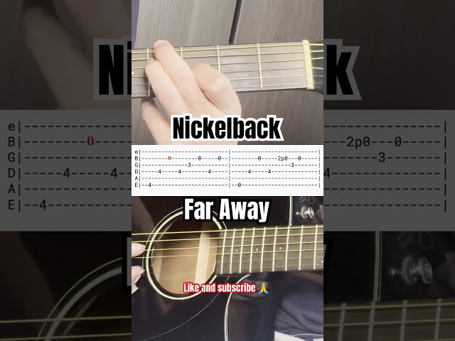 How To Play Nickelback Far Away On Guitar (Tabs)