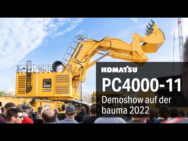 PC4000E-11 hydraulikbagger - Komatsu auf der bauma 2022