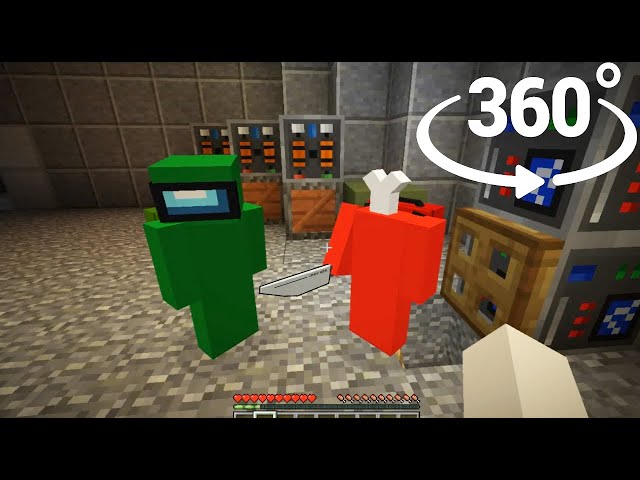 360° POV: 300 IQ AMONG US Plays Portrayed In Minecraft