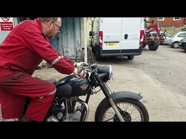 1953 Matchless G3LS 350cc at Andy Tiernans #08860MCH