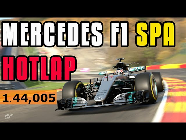 GT Sport - Mercedes F1 Spa Hotlap - 1.44,005