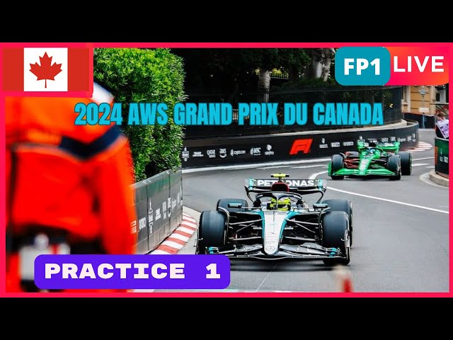 🔴F1 LIVE | 2024 CANADA GP | FP1 | Live data and Commentary {Circuit Gilles-Villeneuve}