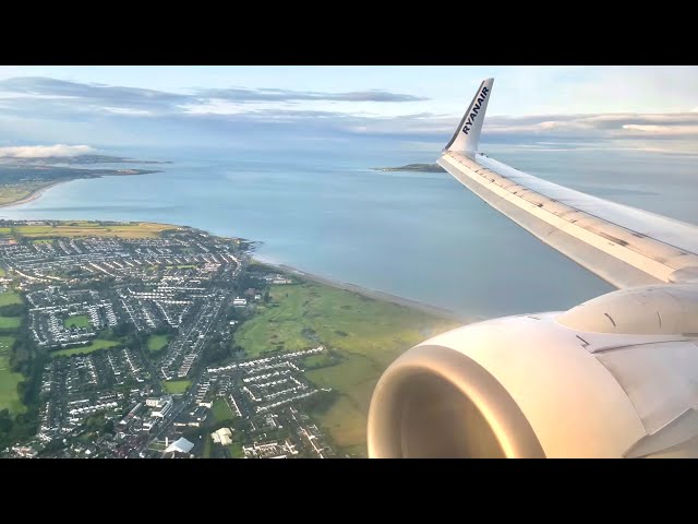 Hard Breaking on Landing at Dublin | Ryanair | 4K 60FPS HDR