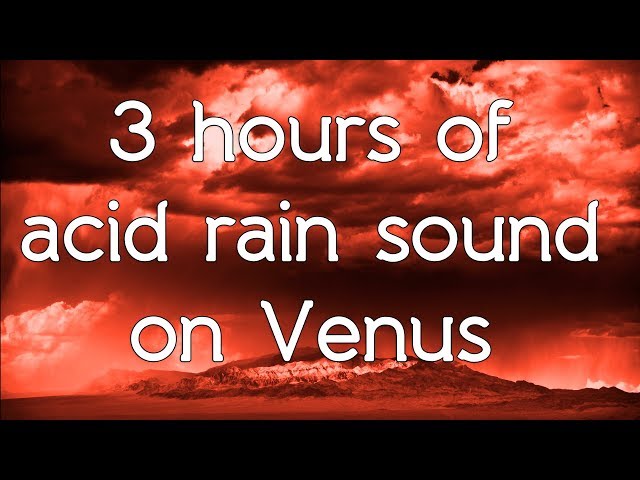 🎧 ☁ Acid rain on Venus sound in high quality white noise ASMR Space sounds Connect to the universe
