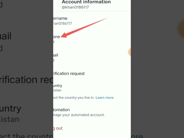 how to add phone number on twitter account