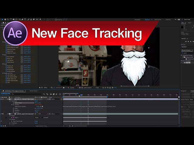Face Track in Adobe After Effects – Facial Motion Capture After Effects Tutorial