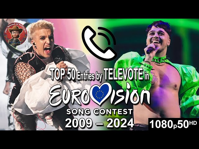 Top 50 Entries by Televote in Eurovision Song Contest (2009-2024)