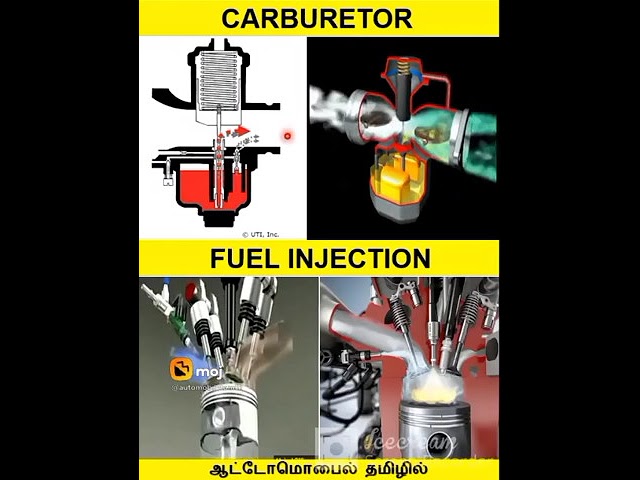 Carburetor vs Fuel Injection #automobiletamil #shorts #tamilshorts #tamilshorts #techtamil