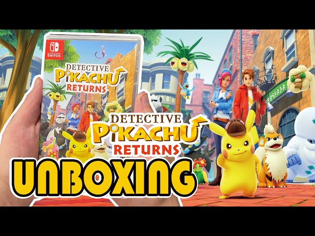 Detective Pikachu Returns (Nintendo Switch) Unboxing