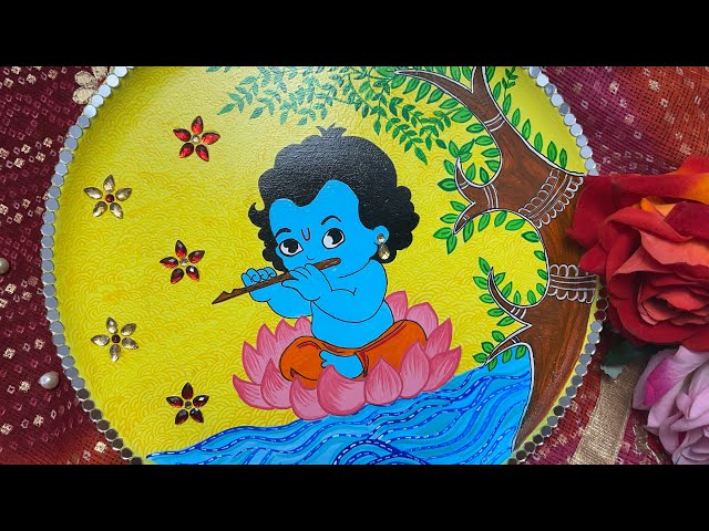Bal Krishna Painting || Krishna Acrylic Painting || Janmashtami Special Krishna Painting