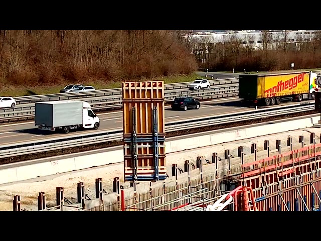 S21 Baustellen Update : Autobahnanschlussstelle Wendlingen bei Köngen