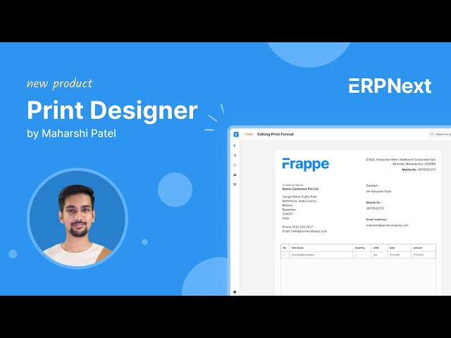 Print Designer App: A brand new way of designing print formats | Frappe Cloud Marketplace