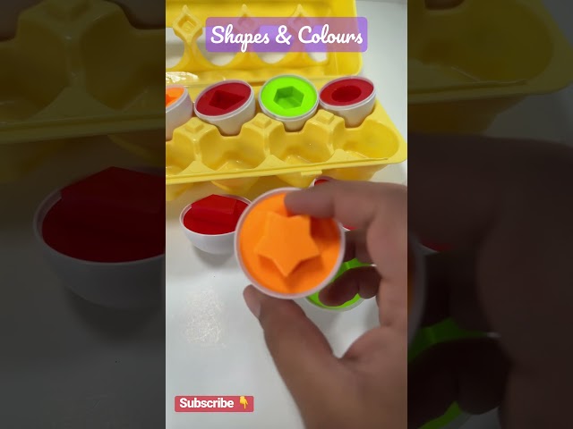 Shapes & Colours | Colourful Eggs | Educational Videos for Toddlers