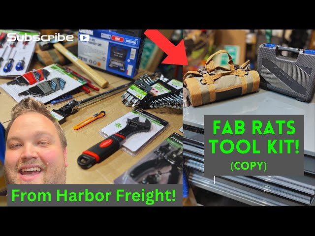 Fab Rats Tool Kit made from Harbor Freight! Inspired by FAB RATS and MORR!