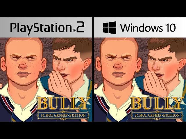 BULLY (2006) Graphics comparison PS2 vs PC
