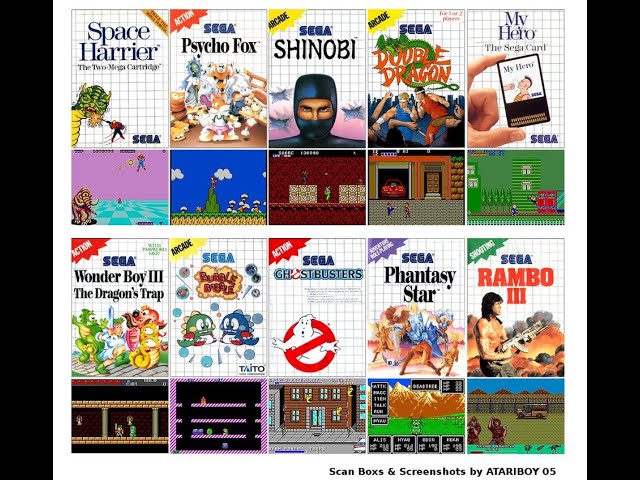 Best Sega Master System Games   / Los Mejores Juegos de  Sega Master System