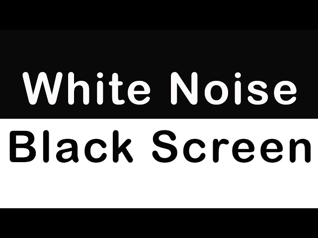 🌌 Peaceful White Noise: Dark Screen Nature Sounds for Restful Sleep and Mental Clarity | 10 Hours