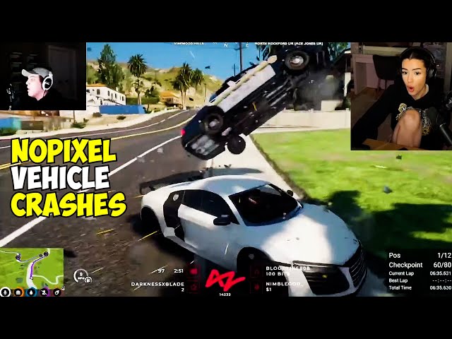 Nora Reacts to CleanBois Epic Crashes | GTA 5 RP NoPixel