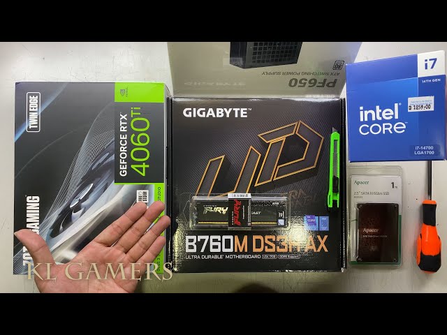 intel Core i7 14700 GIGABYTE B760M DS3H AX Zotac RTX4060Ti Gaming PC Build