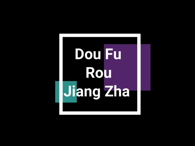 Resep DOU FU ROU JIANG ZHA | Side Dish China | ENAK | MUDAH | PRAKTIS!!!