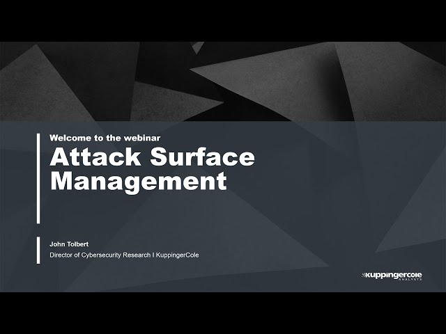 Become Cybersecurity Proactive With Attack Surface Management