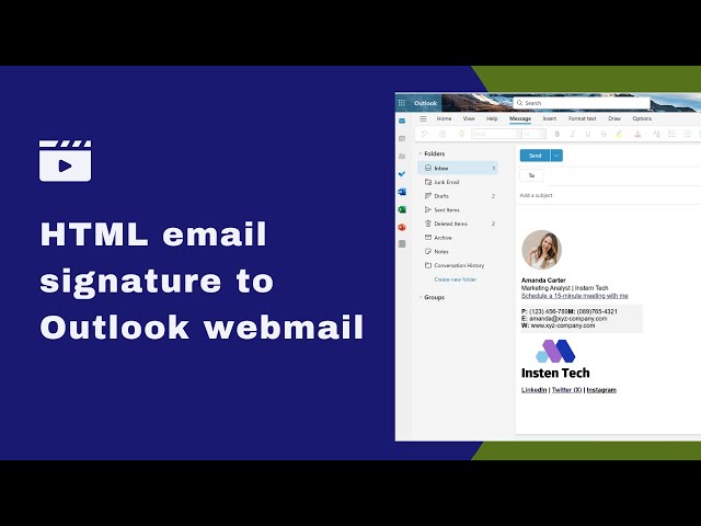Creating email signature to Outlook webmail (+multiple signatures)
