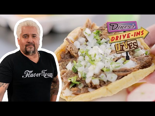 Guy Fieri Eats at Tacos y Birria La Unica in LA | Diners, Drive-Ins and Dives | Food Network